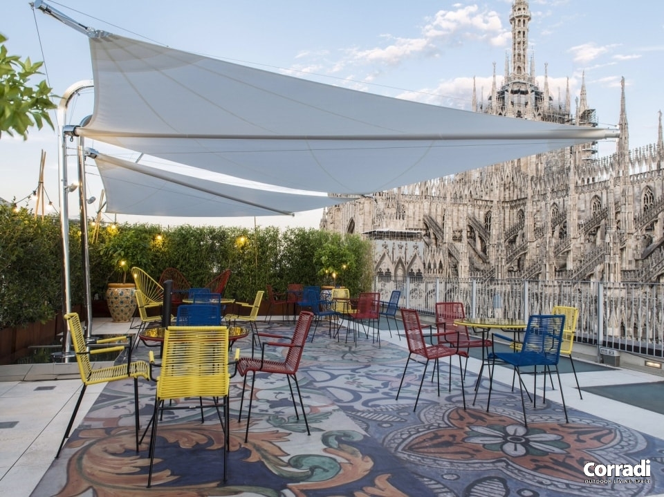 Vela ombreggiante per terrazzo