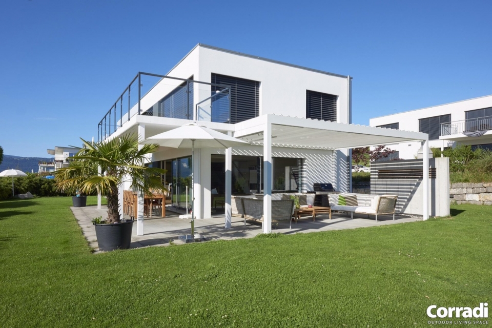 come funziona una pergola bioclimatica