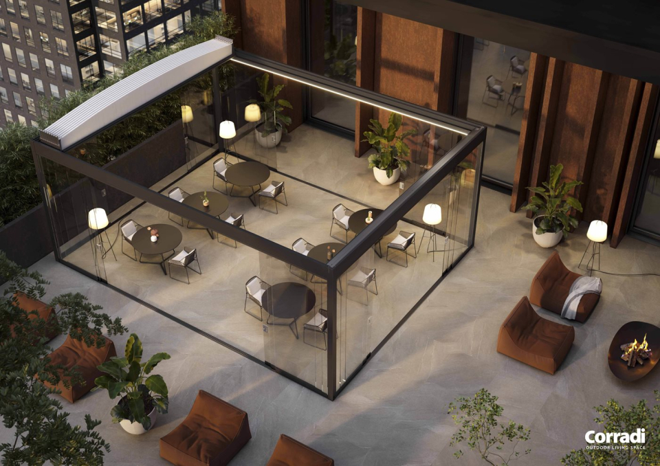 Pergola Butterfly vista dall'alto