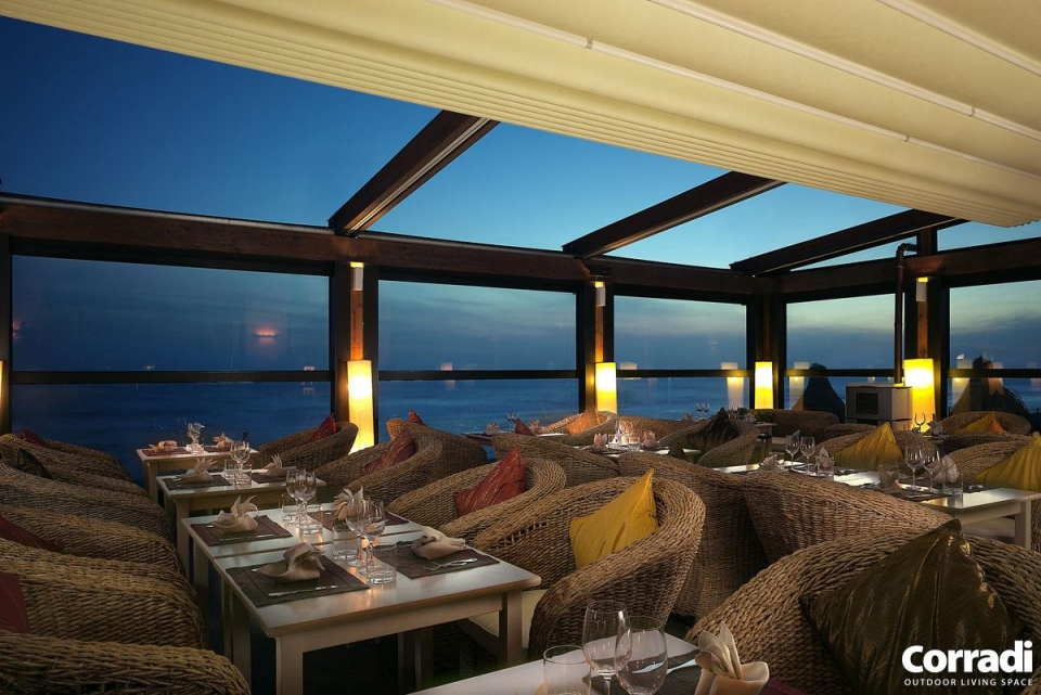 riscaldamento per esterni bar e ristoranti