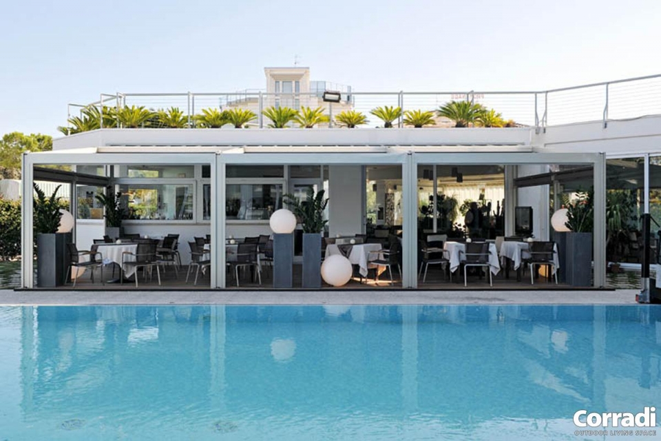 Pergotenda per hotel