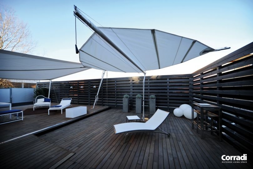 Vele ombreggianti di design