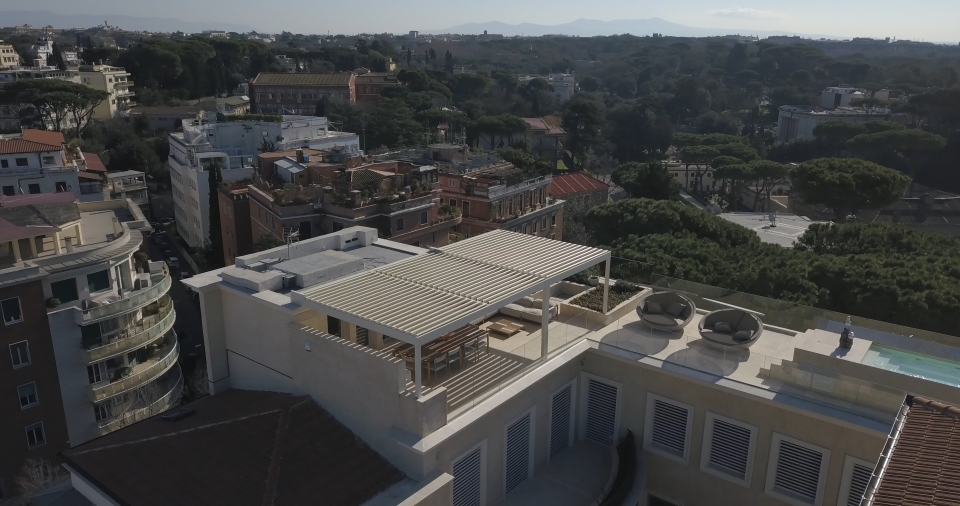 pergola terrazzo living