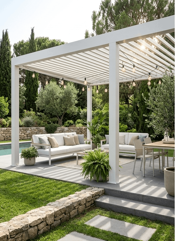 arredare pergola bioclimatica