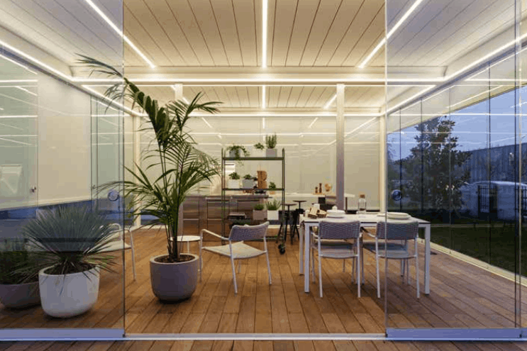 pergola bioclimatica chiusa