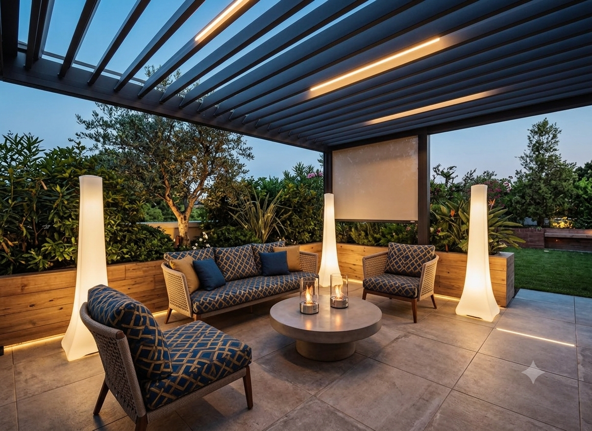 riscaldamento pergola bioclimatica